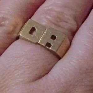 Gold plated men's ring